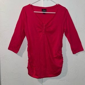 Motherhood Hot Pink Long Sleeve Shirt